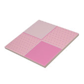 Carreau Joli dans les taches roses et tuile carré (Côté)