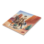 Carreau joli désert de cowboy occidental (Côté)