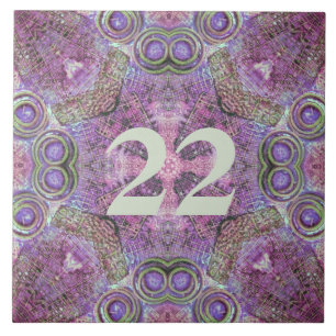 Carreau Joli design Motif rose et violet