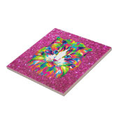 Carreau Joli et coloré chat câlin, (Côté)