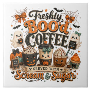 Carreau Joli Fantôme Drôle de Café Halloween