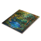 Carreau joli Jardin japonais faux vitrail (Côté)