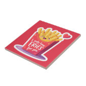 Carreau Joli jeu de mots sur les frites de la Saint-Valent (Côté)