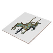 Carreau Joli Joyeux Parcours Carrousel Chevaux Carrelage e (Côté)