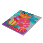 Carreau Joli Kitty peinture Abstraite (Côté)