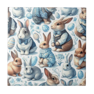 Carreau Joli lapin Vintage sans couture