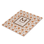 Carreau Joli motif de citrouille (Côté)
