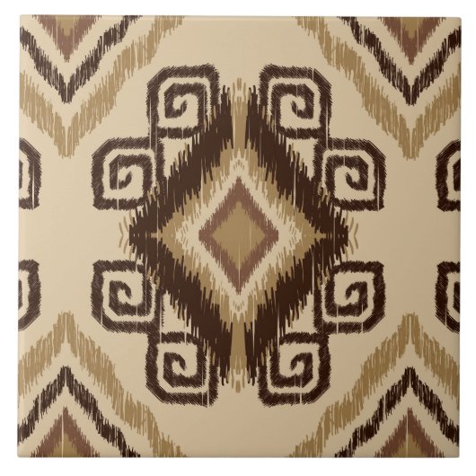 Carreau Joli motif de style africain (Devant)