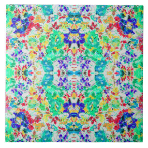 Carreau Joli motif floral abstrait