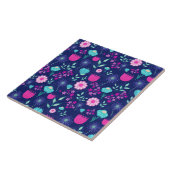 Carreau Joli motif floral de fond (Côté)