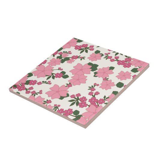 Carreau Joli Motif rose (Côté)