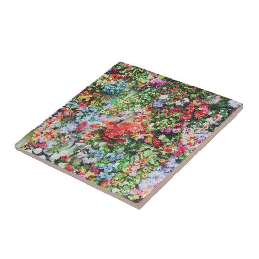 Carreau Joli mur de fleurs (Côté)