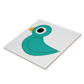 Carreau Joli oiseau bleu (Côté)