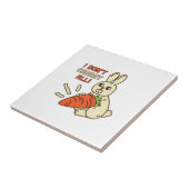Carreau Joli Petit Lapin Tenant Sa Carotte (Côté)