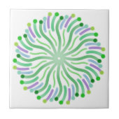 Carreau Joli Plante De L'Océan Avec Tentacles Courbés (Devant)