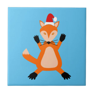 Carreau Joli renard de Noël