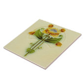 Carreau Joli Repro Art Nouveau Floral (Côté)