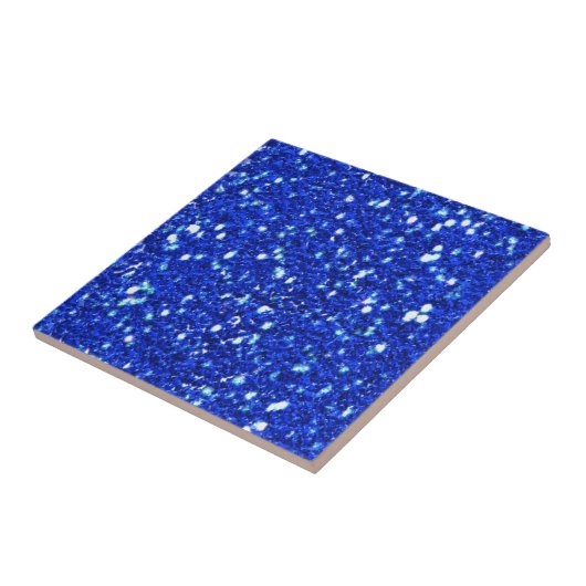 Carreau Joli Royal Blue Sparkly Parties scintillant look (Côté)