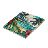 Carreau Joli thème Hawaiian Island (Côté)