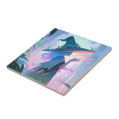 Carreau Jolie Anime sorcière fille Imaginaire Art (Côté)