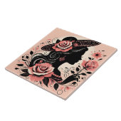 Carreau Jolie belle femme artisanale maison (Côté)