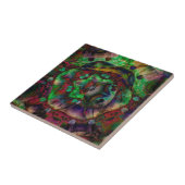 Carreau Jolie flambée de fleurs Abstraite (Côté)