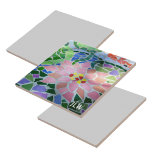 Carreau Jolie Fleur rose en Koi Poisson Étang Coloré Zen<br><div class="desc">Une jolie fleur rose au milieu de l'eau bleue et des caleçons verts dans un soleil applaudi dans une image photographique de mosaïque d'art sur cette belle carreaux décoratifs en céramique. Personnalisez ce bassin Zen koi clair et coloré avec Initiales ou supprimer. Il s'agit d'une des multiples coordination de la...</div>