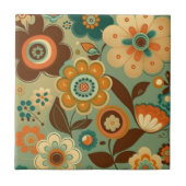 Carreau Jolie fleurs vintages rétro (Devant)