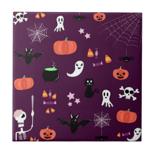 Carreau Jolie Halloween créatif et effrayant