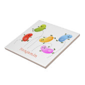 Carreau Jolie jellybeans bondissant dessin animé (Côté)