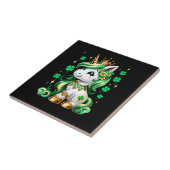 Carreau Jolie Licorne Trèfle St Patrick  (Côté)