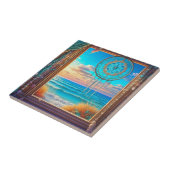 Carreau Jolie plage Dreamcatcher sur fenêtre (Côté)