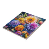 Carreau Jolies Fleurs D'Art Ai Colorées (Côté)