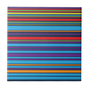 Carreau Jolies rayures bleu violet