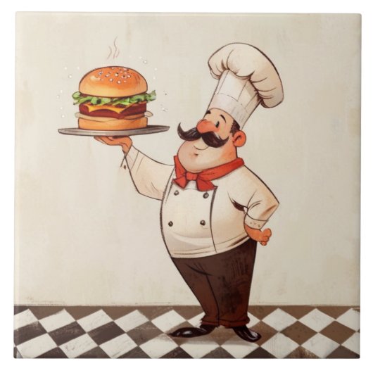Carreau Jolly Chef Burger : Cook Présente la Cuisine de Ha (Devant)