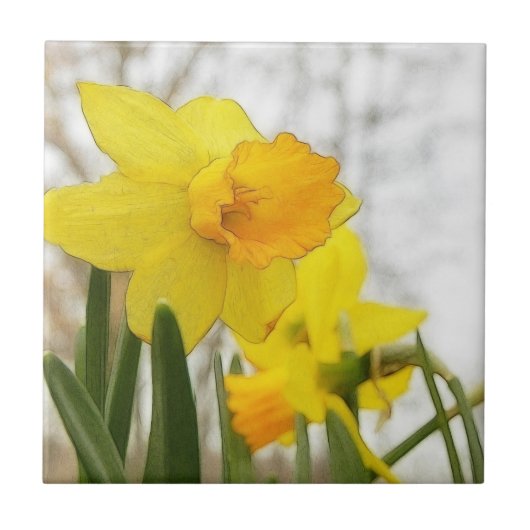 Carreau Jonquilles ensoleillées (Devant)