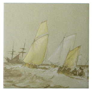 Carreau Joseph Mallord William Turner embarquant,