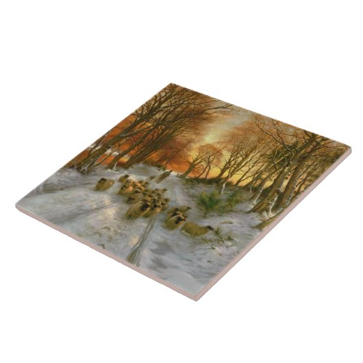 Carreau Joué avec des nuances d'heures du soir (Côté)