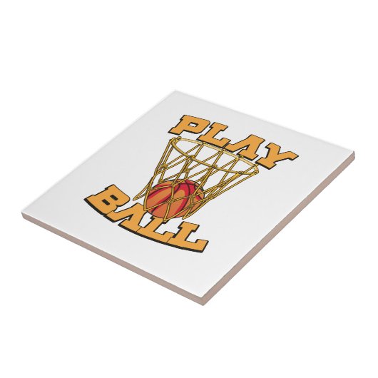 Carreau Jouer au basket-ball. (Côté)