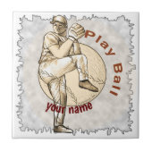 Carreau Jouer au Pitcher de Baseball (Devant)