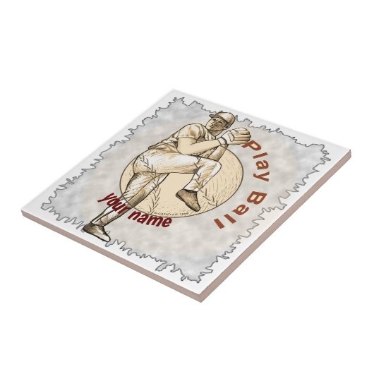 Carreau Jouer au Pitcher de Baseball (Côté)