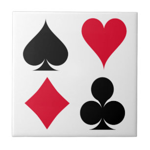 Carreau Jouer des symboles de cartes motif