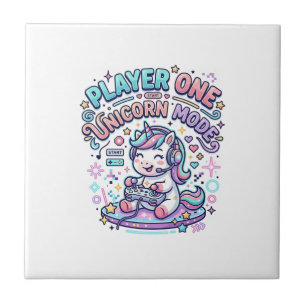 Carreau Joueur de licorne Un mode licorne Rétro Style Grap
