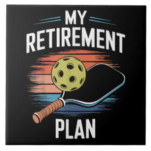 Carreau Joueur de pickleball Mon Plan de Retraite