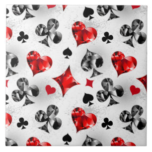 Carreau Joueur de poker Joueur de cartes de jouer costumes