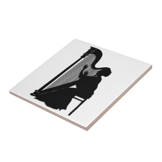 Carreau Joueur d'harpe (Côté)