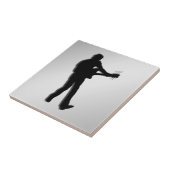 Carreau Joueur guitare Silver (Côté)
