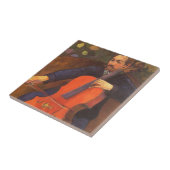 Carreau Joueur Schneklud Portrait par Paul Gauguin (Côté)