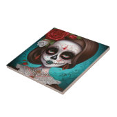 Carreau Jour De La Fille Du Crâne Sucre Des Morts (Côté)