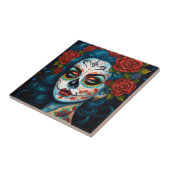 Carreau Jour De La Fille Du Crâne Sucre Des Morts (Côté)